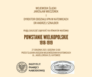 Otwarcie wystawy „Powstanie wielkopolskie 1918-1919”