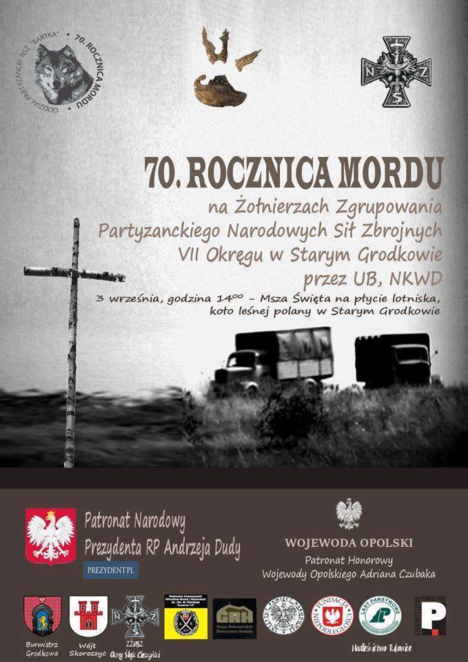 Plakat uroczystości.