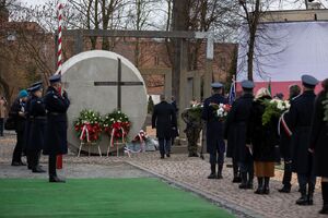 Odsłonięcie pomnika Żołnierzy Wyklętych w Raciborzu. Fot. Mikołaj Bujak/IPN
