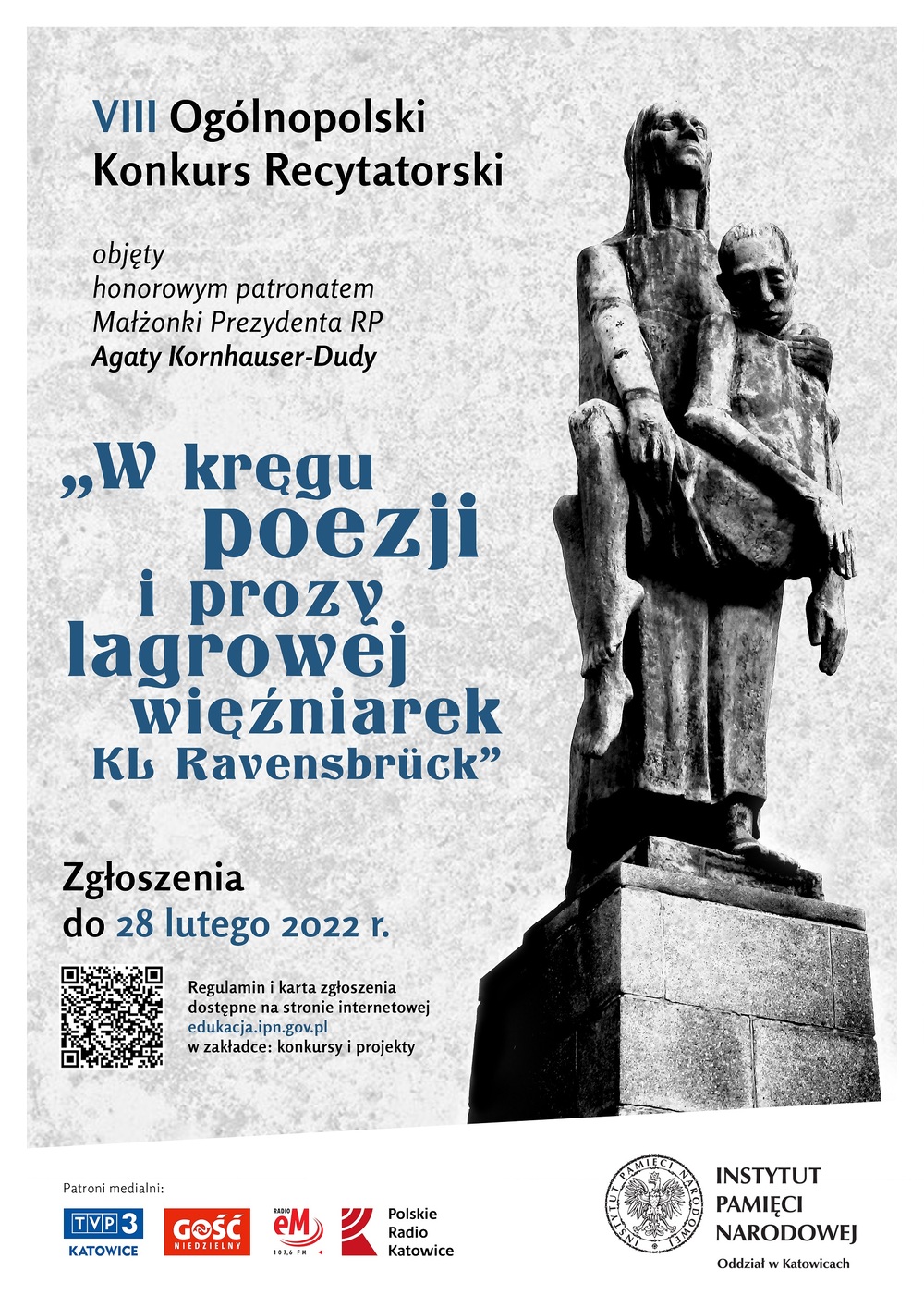 Półfinał VIII edycji ogólnopolskiego konkursu recytatorskiego „W kręgu poezji i prozy lagrowej więźniarek KL Ravensbruck” – Katowice, 16 marca 2022