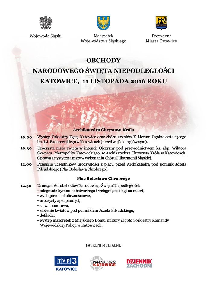 Wojewódzkie obchody Narodowego Święta Niepodległości.