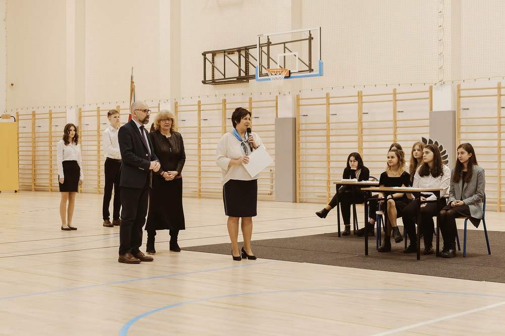 130. rocznica urodzin gen. Stanisława Maczka w IV Liceum Ogólnokształcącym w Katowicach. Fot. IV LO w Katowicach