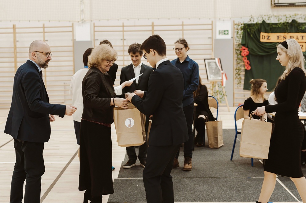 130. rocznica urodzin gen. Stanisława Maczka w IV Liceum Ogólnokształcącym w Katowicach. Fot. IV LO w Katowicach