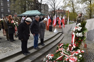 Uroczystość upamiętniająca 12. rocznicę katastrofy smoleńskiej i 82. rocznicę zbrodni katyńskiej w Katowicach.