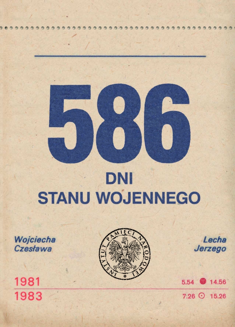 Prezentacja wystawy  „586 dni stanu wojennego” .