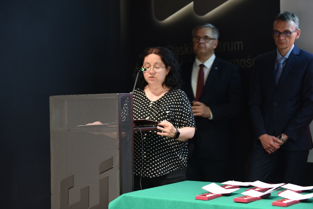 Uroczystość wręczenia Krzyży Wolności i Solidarności w Katowicach . Fot. M. Kobylańska