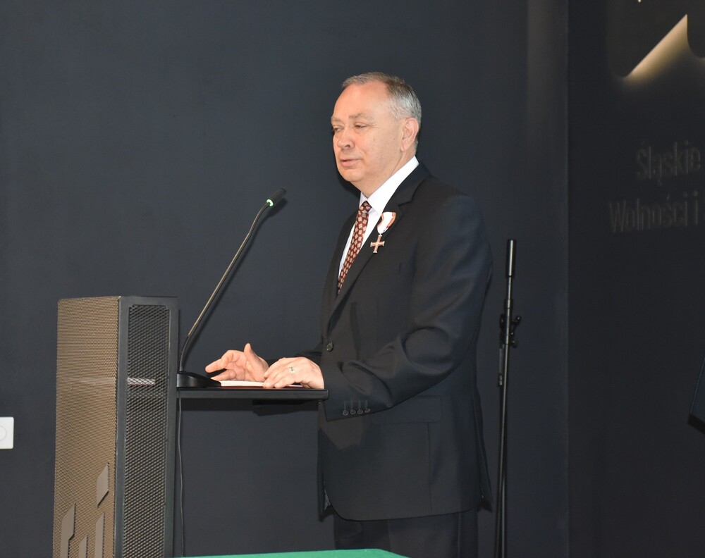 Uroczystość wręczenia Krzyży Wolności i Solidarności w Katowicach . Fot. M. Kobylańska