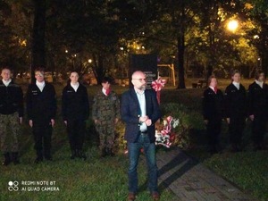 W Katowicach patriotyczna uroczystość odbyła się na skwerze rtm. Witolda Pileckiego.