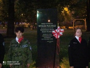 W Katowicach patriotyczna uroczystość odbyła się na skwerze rtm. Witolda Pileckiego.