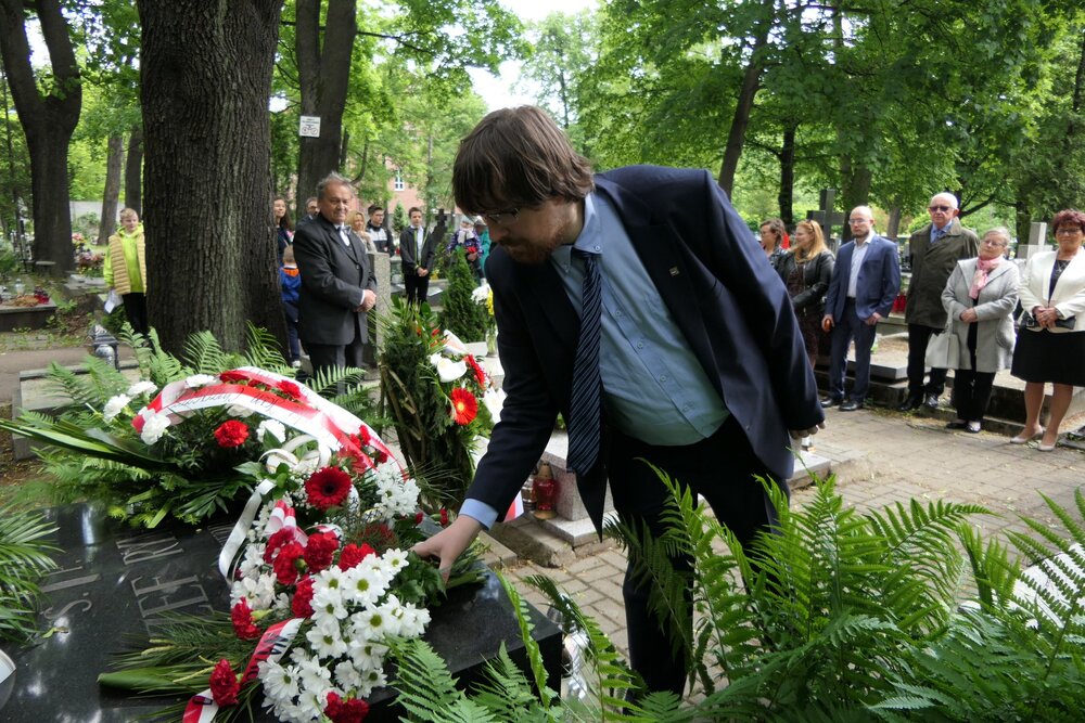Upamiętniono Józefa Rymera, pierwszego wojewodę śląskiego. Fot. ŚUW w Katowicach
