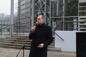 Wykład dr. Jarosława Nei (IPN Katowice) na temat wsparcia mieszkańców Gliwic dla protestujących w 1956 r. Węgrów.