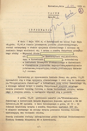 Akta Oddziałowego Archiwum IPN w Katowicach sygn. IPN Ka 085/49