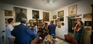 Delegacja katowickiego IPN zwiedziła Muzeum Zofii Kossak-Szatkowskiej w Górkach Wielkich. Fot. Krzysztof Liszka/IPN