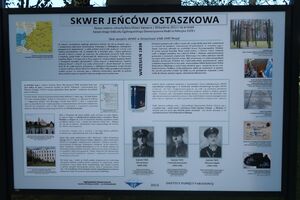Uroczystość odsłonięcia tablicy edukacyjno-informacyjnej – Skwer Jeńców Ostaszkowa, Katowice, 24 października 2022