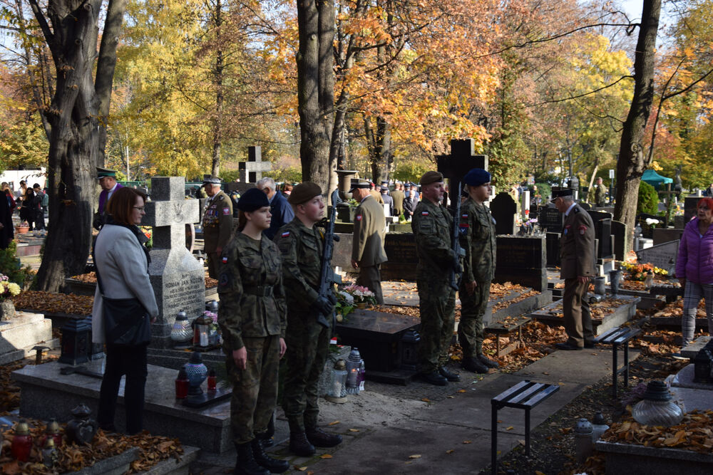 Uroczyste oznaczenie i poświęcenie grobu weterana walk o wolność i niepodległość Polski śp. Romana Jana Koźlika – Katowice, 27 października 2022