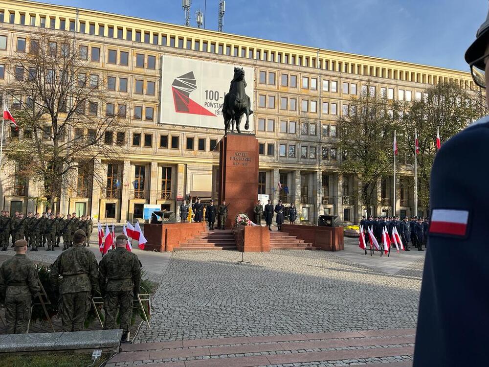 104. rocznica odzyskania niepodległości przez Polskę w Katowicach. Fot. Śląski Urząd Wojewódzki.