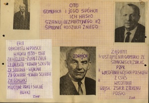 Ulotka odnaleziona we wrześniu 1968 r. w Piekarach Śląskich, sygn. akt IPN Ka 014/385