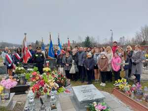 Uroczystość oznaczenia grobu powstańca śląskiego śp. Jana Bielanika znakiem pamięci „Tobie Polsko” w Mysłowicach.