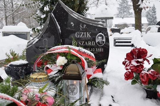 Grób Ryszarda Gzika.