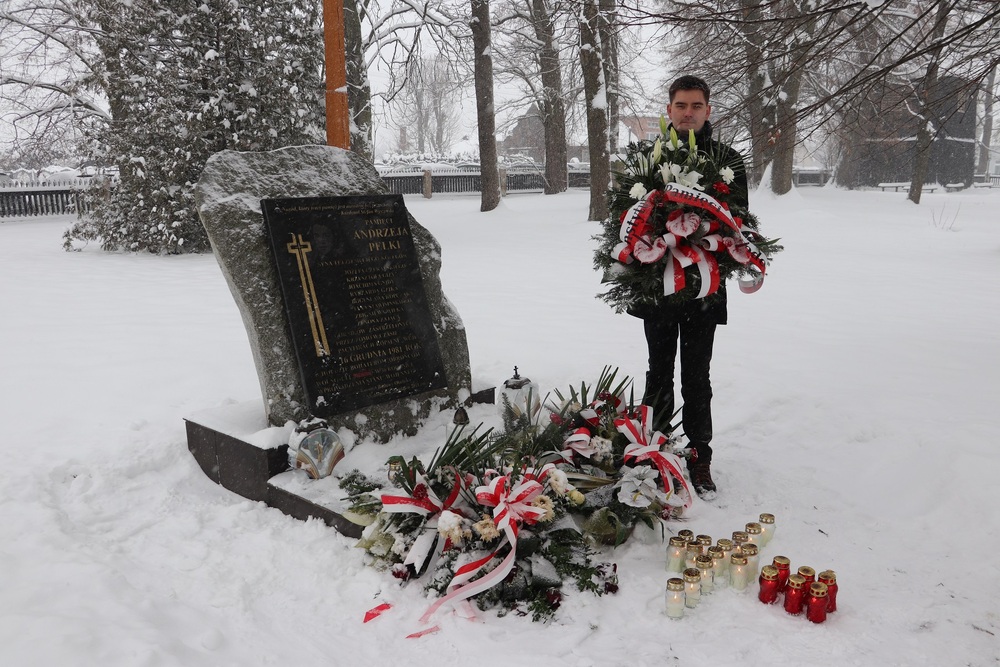 Upamiętnienie Andrzeja Pełki. Fot. IPN Łódź