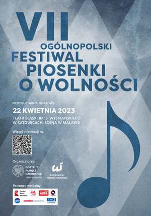 VII Ogólnopolski Festiwal Piosenki o Wolności (plakat).