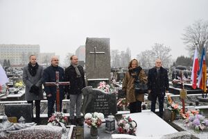 Katowicki OBUWiM IPN w Katowicach upamiętnił 78. rocznicę „marszu śmierci”. Fot. Danuta Mikoda/IPN