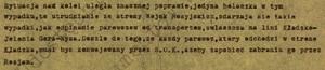 Fragment raportu dekadowego kierownika PUBP w Nysie, październik 1945 r. (IPN Wr 07/451)