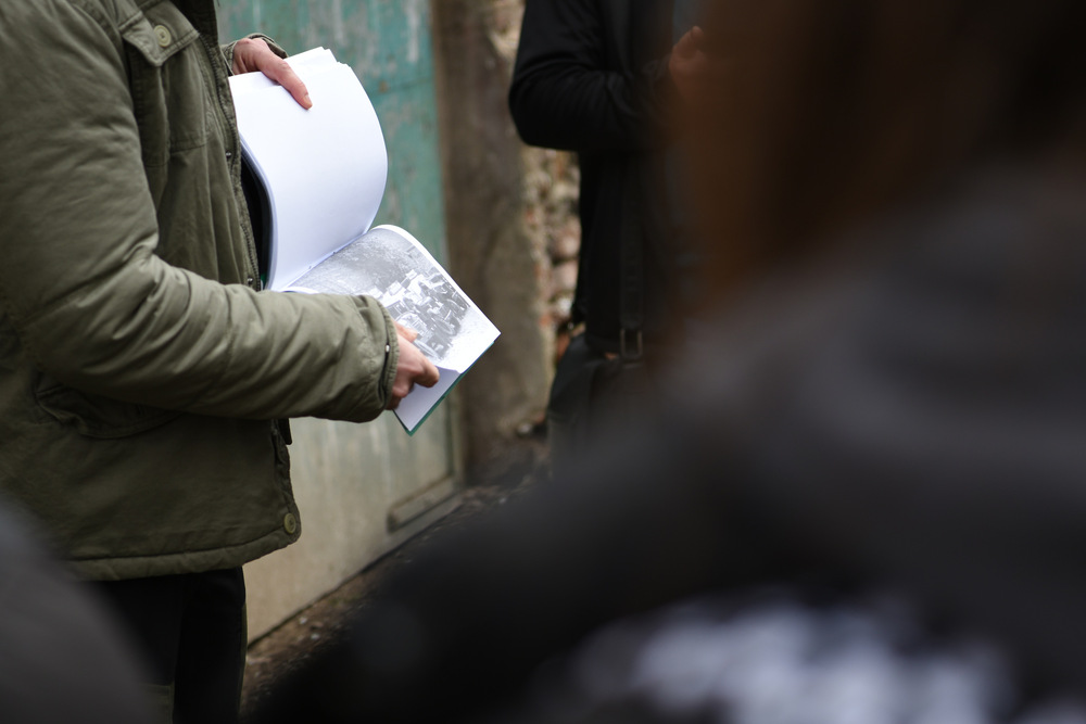 Ostatnie spotkanie w ramach projektu edukacyjnego "Łączka i inne miejsca poszukiwań" - zajęciach edukacyjnych w terenie. 21 marca 2023 r. - Gliwice. Fot.: IPN / Krzysztof Łojko