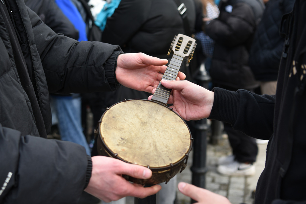 Ostatnie spotkanie w ramach projektu edukacyjnego "Łączka i inne miejsca poszukiwań" - zajęciach edukacyjnych w terenie. 21 marca 2023 r. - Gliwice. Fot.: IPN / Krzysztof Łojko