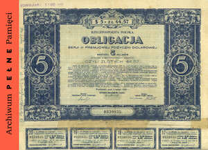 Obligacje skarbowe, 1931 r.