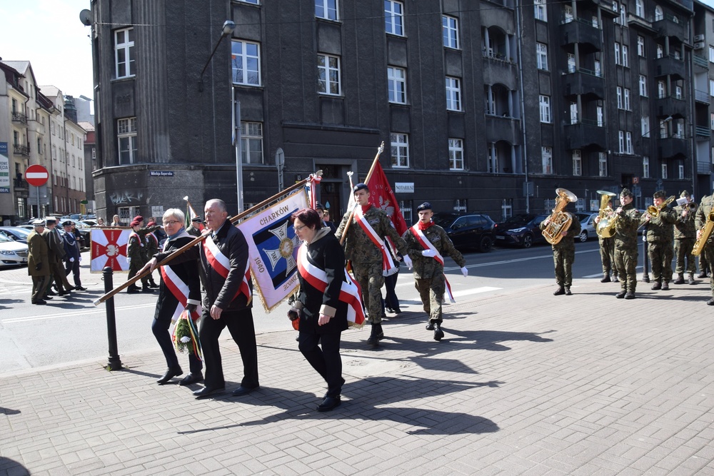 Uroczystość z okazji 80. rocznicy ujawnienia Zbrodni Katyńskiej. 13 kwietnia 2023 r. Katowice. Fot.: IPN Danuta Mikoda