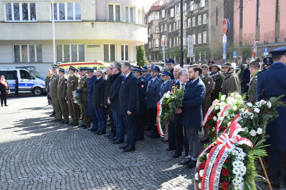 Uroczystość z okazji 80. rocznicy ujawnienia Zbrodni Katyńskiej. 13 kwietnia 2023 r. Katowice. Fot.: IPN Danuta Mikoda