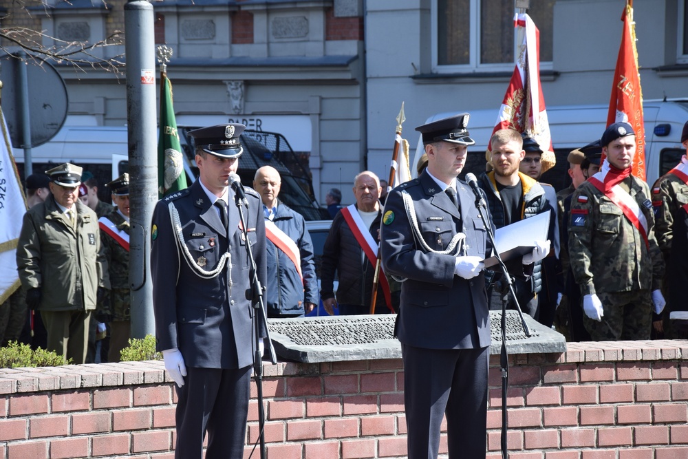 Uroczystość z okazji 80. rocznicy ujawnienia Zbrodni Katyńskiej. 13 kwietnia 2023 r. Katowice. Fot.: IPN Danuta Mikoda