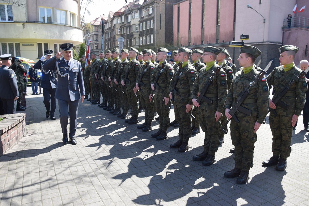 Uroczystość z okazji 80. rocznicy ujawnienia Zbrodni Katyńskiej. 13 kwietnia 2023 r. Katowice. Fot.: IPN Danuta Mikoda