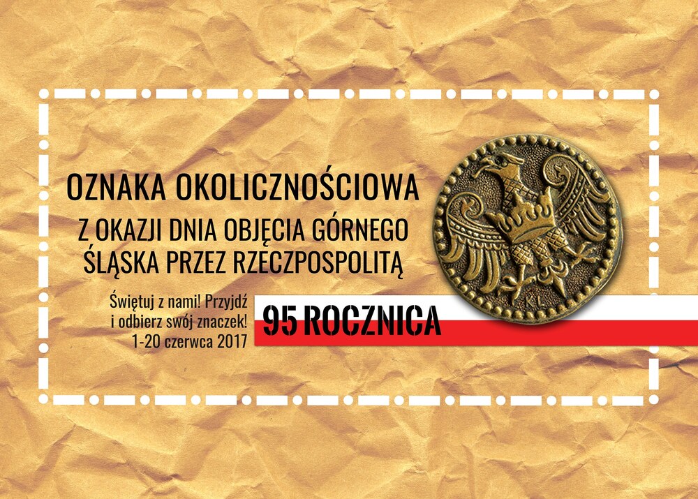 IPN przygotował replikę oznaki upamiętniającej  95. rocznicę przyłączenia Górnego Śląska do Rzeczpospolitej.