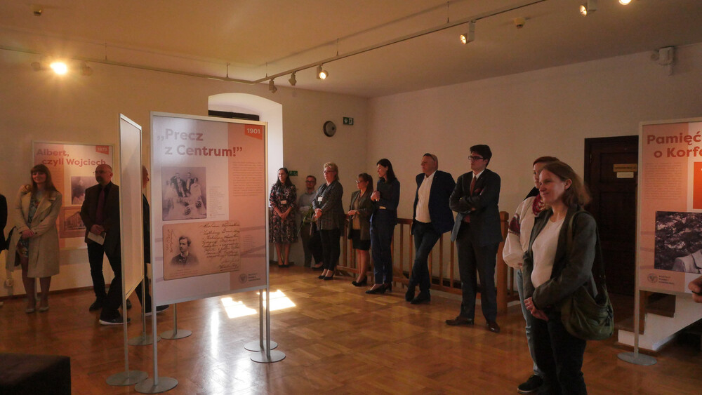 Wernisaż wystawy biograficznej „Wojciech Korfanty”, 21 kwietnia 2023 r. Sztum. Fot.: Zamek w Sztumie