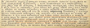 Fragment uzasadnienia Sądu Grodzkiego w Wodzisławiu Śląskim z 1945 r. w sprawie rehabilitacji Alojzego Antończyka (sygn. akt IPN Ka 115/136).