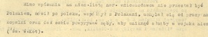Fragment uzasadnienia Sądu Grodzkiego w Tarnowskich Górach z 1946 r. w sprawie rehabilitacji Wilhelma Krupy (sygn. akt IPN Ka 115/1929).