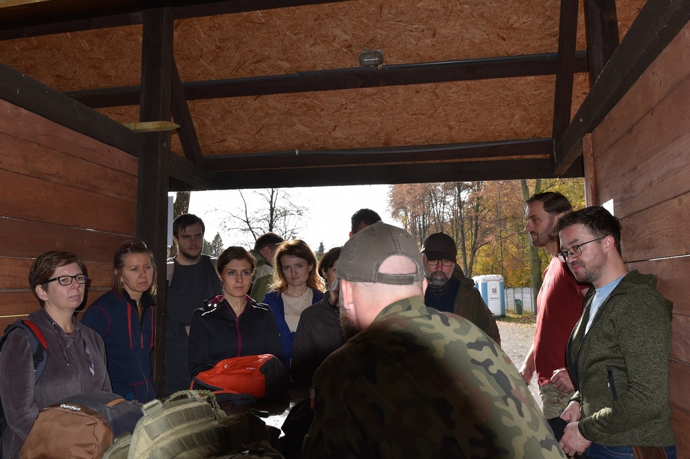 Szkolenie pracowników Oddziału IPN w Katowicach przez żołnierzy 13. Śląskiej Brygady Obrony Terytorialnej. Fot. IPN
