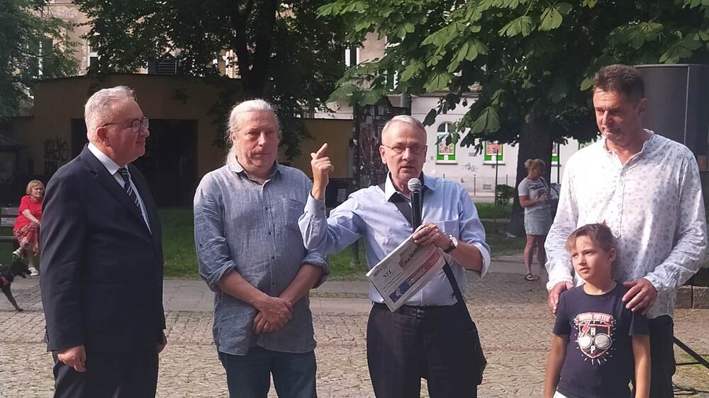 Otwarcie wystawy w 40. rocznicę wizyty Jana Pawła II w Katowicach. Fot. Monika Kobylańska/IPN