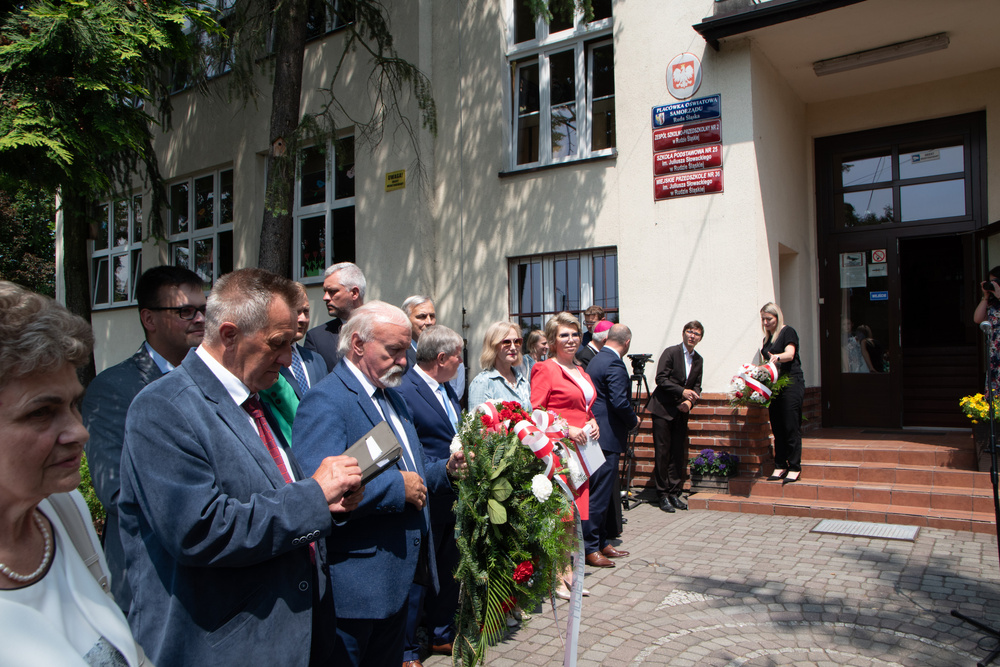 Upamiętnienie powstańca śląskiego Ignacego Kaczmarka w Rudzie Śląskiej.