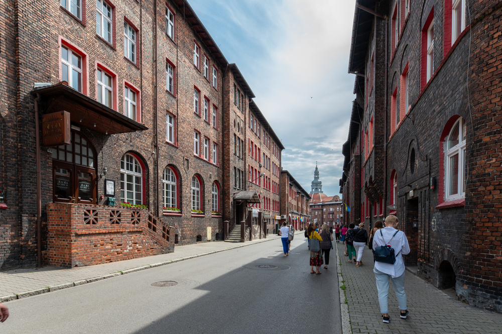 Uczestnicy XVII Polonijnych Spotkań z Historia Najnowszą podczas zwiedzania Nikiszowca. Fot. Krzysztof Łojko/IPN