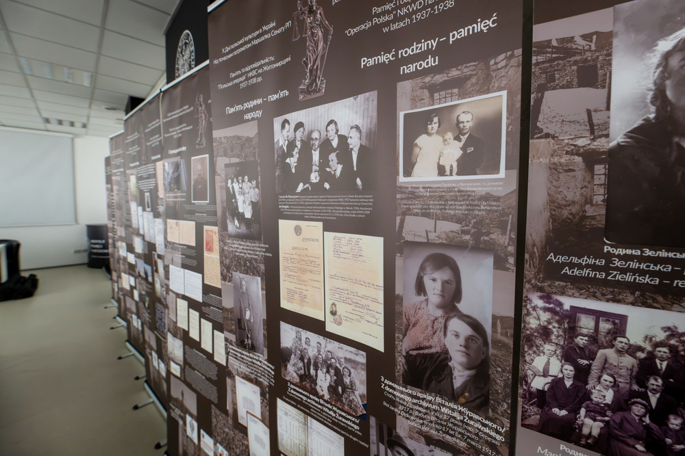 Prezentacja wystawy „Pamięć i odpowiedzialność »Operacja Polska« NKWD na Żytomierszczyźnie w latach 1937-1938“ w Katowicach. Fot. Krzysztof Łojko/IPN