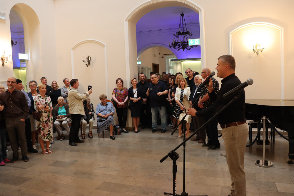 Otwarcie wystawy „Sosnowieccy Żydzi - historia przerwana. W 80. rocznicę likwidacji sosnowieckiego getta“. fot. Kajetan Kantorysiński/ Pałac Schoena Muzeum w Sosnowcu