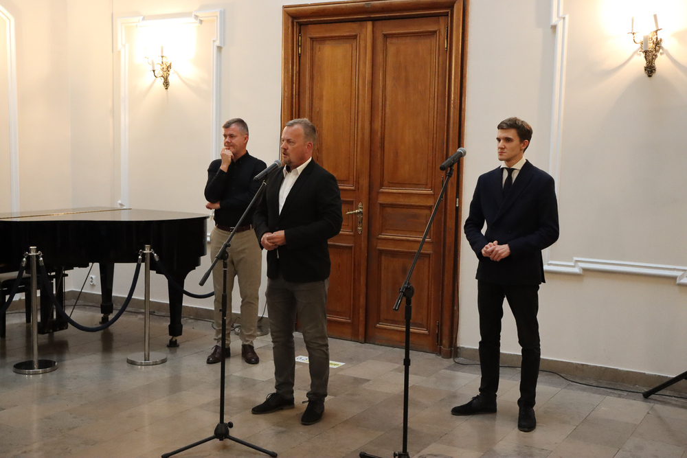 Otwarcie wystawy „Sosnowieccy Żydzi - historia przerwana. W 80. rocznicę likwidacji sosnowieckiego getta“. fot. Kajetan Kantorysiński/ Pałac Schoena Muzeum w Sosnowcu