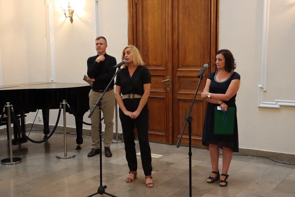 Otwarcie wystawy „Sosnowieccy Żydzi - historia przerwana. W 80. rocznicę likwidacji sosnowieckiego getta“. fot. Kajetan Kantorysiński/ Pałac Schoena Muzeum w Sosnowcu