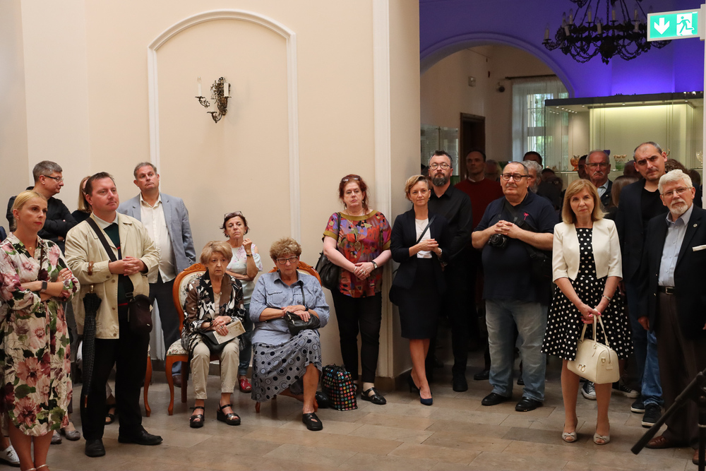 Otwarcie wystawy „Sosnowieccy Żydzi - historia przerwana. W 80. rocznicę likwidacji sosnowieckiego getta“. fot. Kajetan Kantorysiński/ Pałac Schoena Muzeum w Sosnowcu