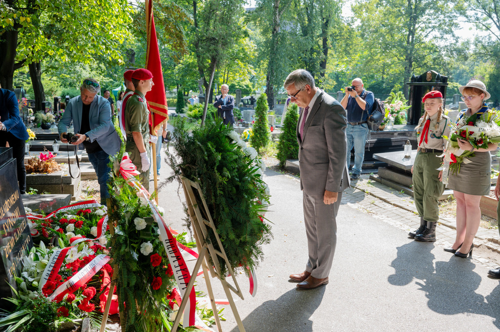 84. rocznica śmierci Wojciecha Korfantego – Katowice, 17 sierpnia 2023. Fot.: Krzysztof Łojko