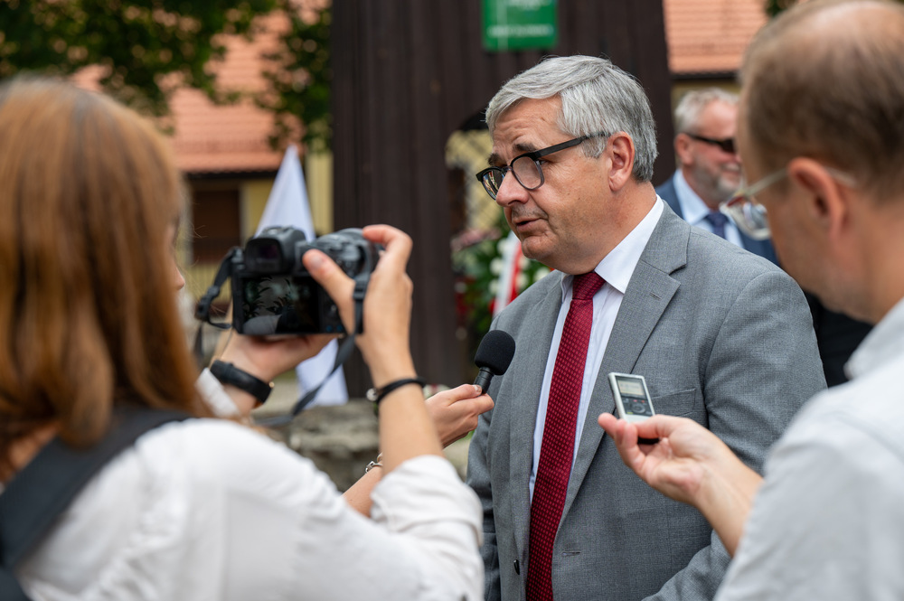 43. rocznica pierwszego strajku na Górnym Śląsku w tarnogórskim „Fazosie“ – Tarnowskie Góry, 21 sierpnia 2023 - Fot.: K. Łojko