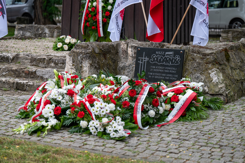 43. rocznica pierwszego strajku na Górnym Śląsku w tarnogórskim „Fazosie“ – Tarnowskie Góry, 21 sierpnia 2023 - Fot.: K. Łojko